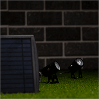 Leds Light 1000424 LED SOLAR SPOT 2X1W 3000K ZW